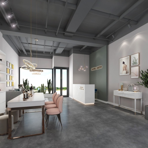 现代美容美甲店3D模型